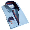 thumbnail image 1 of Chemise Habillée Homme Manches Longues Ajustée, Coton Européen, Moyen, 1 of 6