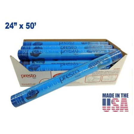 Tape 50' Roll - Surface Protection Tape 3 Mil Self-Adhesive Plastic Film 24