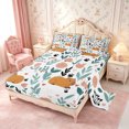Service Spring Sheet Manfei Cartoon Capybara Queen Sheets 4 Pieces,Spring Garden Queen Sheet ...