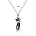 thumbnail image 6 of harmtty Couple Necklace Hugging Figure Statue Love Durable His-and-hers Necklace for Gift,Silver, 6 of 8