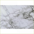 thumbnail image 6 of Desks, 42” Modern Computer Desk with Storage Drawer, White Marble-Look & Black Metal | White | MDF, 6 of 6