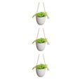 thumbnail image 2 of Moyic Jarrón de plantas con tecnología cultivable en agua, forma de escaparate, maceta pequeña verde, se puede colocar, blanco plano, 10cm Type1 NO1, 2 of 6