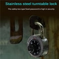 thumbnail image 3 of Speravity Rotary Padlock Zinc Alloy Digital Code Cabinet Portable Anti-theft Lock Locks Padlocks Password Combination Security Lightweight Type3 NO3 Speravity TO001961-00, 3 of 6