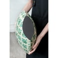 thumbnail image 2 of A&B Home  Green and Tan Diamond Pattern Capiz Vase Small 13 inches, 2 of 6