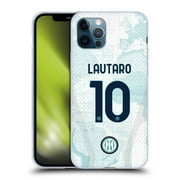 Head Case Designs Officially Licensed Inter Milan 2022/23 Players Away Kit Lautaro Martínez Soft Gel Case Compatible with Apple iPhone 12 / iPhone 12 Pro