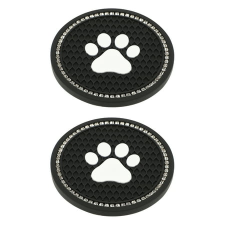 

2 Pcs Car Coasters Car Cup Pad Car Cup Mat Diamond Coaster Claw Pattern Cup Pads