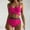 Hot Pink, variant on hoksml Women's Bikini Swimsuits,Women's New Fashion Split Swimsuit Sexy Casual Bikini Swimsuit