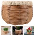 thumbnail image 3 of Milisten Woven Planter Basket Natural Handwoven Plant Pot Container Farmhouse Planter Rattan Basket, 3 of 6