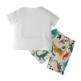 thumbnail image 5 of Baby Boy Outfits Shirts Sets Kids Summer Cotton Letter Printed Short Sleeved Basketball 0 3 6 12 18 24 Months Tops Shorts Clothes Set Boys' Clothing with Pocket 2-Piece, 5 of 9