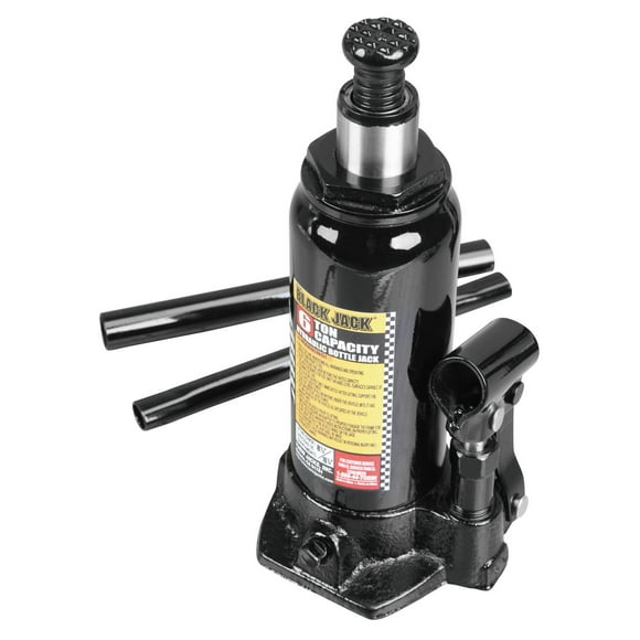 BLACK JACK 6 Ton Hydraulic Bottle Jack, 6 Ton Bottle Jack