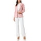 thumbnail image 2 of Inspire Chic Conjunto Blazer de Ante Sintético para Mujer con Solapa y Mangas Largas, Chaqueta para Trabajar, Color Rosa, 2 of 6