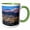Green/White, variant on 3drose, Scenic Canyon at Twilight, 15oz Mug