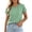 #0165-Green, variant on Womens Casual Tops Keyhole Notch V Neck Short Sleeve Raglan Shoulder Plain Short Sleeve Tops for Women Relaxed Fit Everyday Wear Comfortable Basic Tees for Women