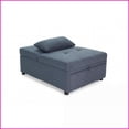 thumbnail image 3 of Modern Sleek Armless Sherpa Convertible Sofa Chair - Single Seat Pull-Out Bed for Living Room & Bedroom, 3 of 17