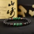 thumbnail image 2 of RSAMD Natural Gemstone Beads Buddha Head Beaded Men Womens Lava Bead Handmade Bracelet-327-4, 2 of 5