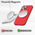 thumbnail image 3 of MKEUDQ-Silicone Case for iPhone 14/ iPhone 13 Case Magnetic, Compatible with Magsafe Wireless Charging, Slim Thin Soft Rubber, Girly Cute Bright Hard Shell Mag Safe Cover, Fluorescent Neon Hot Pink, 3 of 4