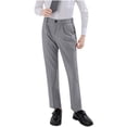 thumbnail image 4 of YOUYEDIAN Boys Dress Pants Slim Fit School Uniform Pants for Boys Adjustable Waist Trousers (Gray, 11-12 Years), 4 of 6