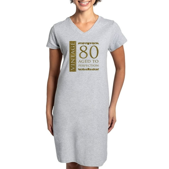 CafePress - Fancy Vintage 80Th Birthday - Women's Nightshirt