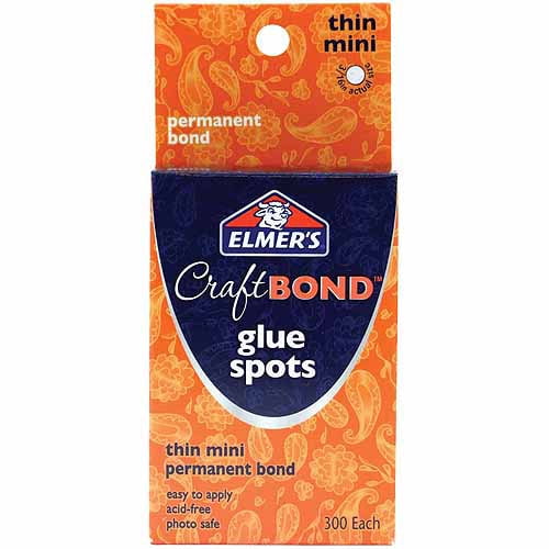 Elmer's Craft Bond Thin Mini Glue Spots, 300 Count