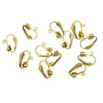 thumbnail image 1 of Clips Chapados en Oro perfecl 12 Piezas 6 Pares Clip en convertidor de pendientes, 1 of 8