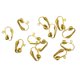 thumbnail image 1 of Clips Chapados en Oro perfecl 12 Piezas 6 Pares Clip en convertidor de pendientes, 1 of 8