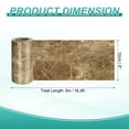 thumbnail image 2 of Uxcell Wood Grain Wallpaper Border 5" x 16.4ft Textured Frame Sticker, Brown Stone, 2 of 7
