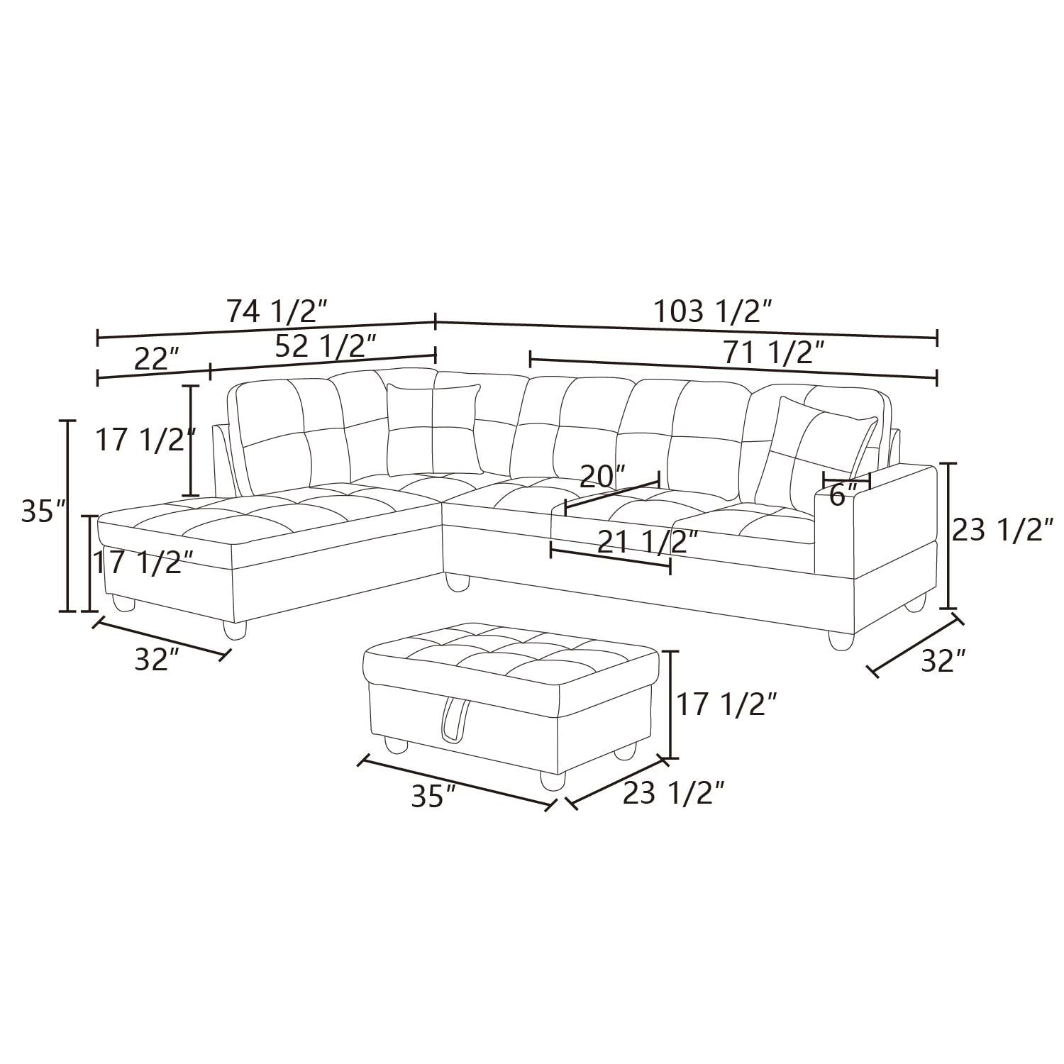 apolina 2-3y　23ss Pon Living Furniture Inc, 103.5