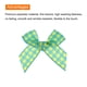 thumbnail image 5 of Uxcell 10Pcs Mini Gingham Ribbon Bow 1.5" Checkered Fabric Satin Ribbon Bows para Manualidades Verde Claro y Blanco, 5 of 7