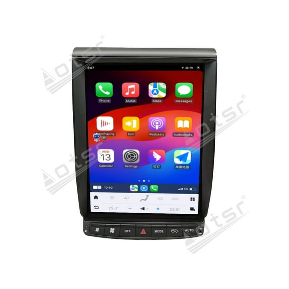 Aotsr 12.1 inch Tesla Style car radio for Toyota Alphard A20 2011-2024 Android 13 CarPlay GPS Navigation Multimedia Player Head Unit