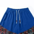 thumbnail image 4 of Men's Vintage Sweat Shorts Drawstring Elastic Waist Wide Leg Shorts Casual Track Shorts, 4 of 6
