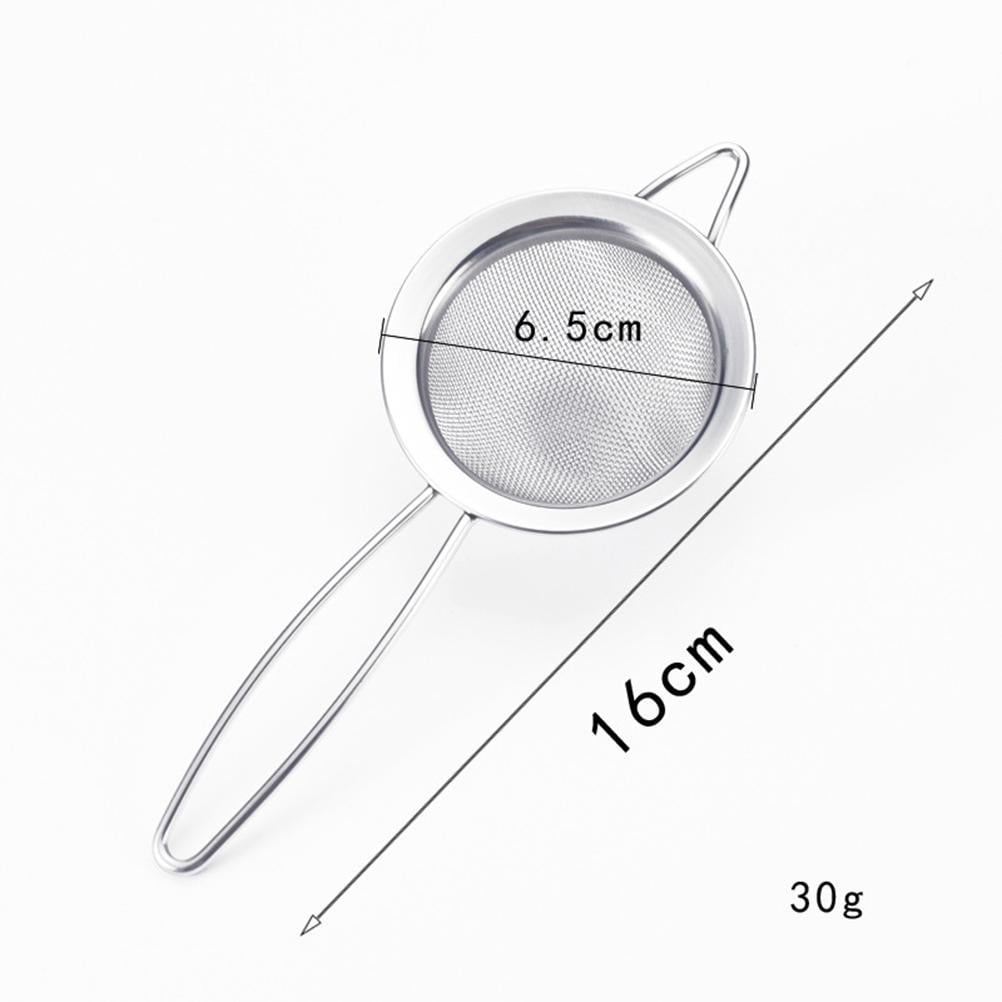 Fine Mesh Stainless Steel Strainer With Handle & Drip Bowl - For Tea, Cocktails, Sifting Flour