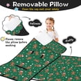 thumbnail image 3 of Green Christmas Gingerbread Man Pattern Toddler Nap Mats for Kids Preschool,50"x20" Sleeping Mat Bag or Kids,Toddler Sleeping Bag,Toddler Nap Mat or Daycare, 3 of 6