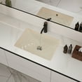 thumbnail image 4 of DV-1U306BN DeerValley Ursa Undermount Bathroom Sink 18" X 13" Rectangular Vitreous China with, 4 of 16
