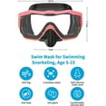 thumbnail image 3 of WuPing 2 Pack Safe & Comfortable Swim Goggles: Shatterproof Lens, Anti-Fog, 180° View & Nose Cover for Age 5-16, 3 of 6