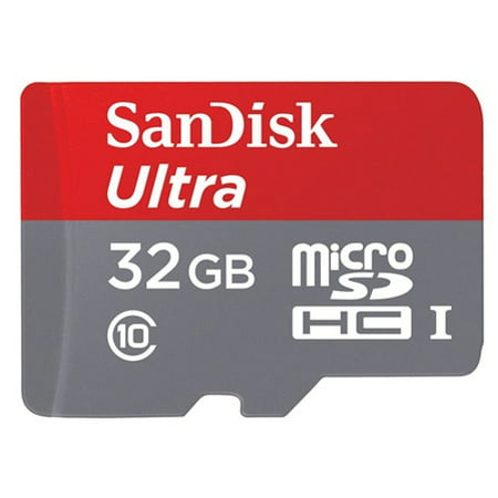 Sandisk Ultra 32GB MicroSD Memory Card Micro-SDHC High Speed Class 10 D6O for Amazon Fire HD 10 8, Kindle DX Fire HD 6 7 8.9 HDX 7 8.9 - Google Pixel XL - HTC 10, Bolt, U11 - Huawei P10