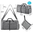 thumbnail image 2 of Precio reducido por tiempo limitado!Bolsa de viaje portátil plegable, bolsa deportiva y de fitness de gran capacidad, bolsa de equipaje catiónica, 2 of 4