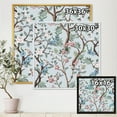 thumbnail image 4 of Designart 'Birds and Peonies With Chinoiserie X' Traditional Framed Canvas Wall Art Print, 4 of 5