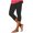Dark Gray 01, variant on Women's Capri Pants Summer Skinny Flared Hollow out Bottom Trousers Elastic High Waist Athletic Slimming Clothing, Gray, S