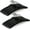 Black, variant on PTSPLLMY Padded Hangers for Women Clothing,17-inch Satin Hangers 5 Pack Thick Foam Padded No Shoulder Bump for Sweaters, Coat, Blouses, Dresses-Pink,CT18P
