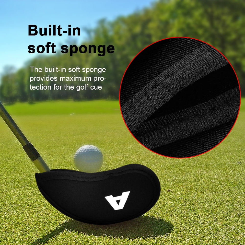 Mgaxyff Club Cover 10pcs Durable Neoprene Golf Iron Club Cue Head Protect Cover With Numbers Letters Iron Golf Cover Walmart Com