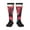 3 Black, variant on Red Flame Wolf Head Pattern Women’s Knee High Crew Socks,Trouser Socks Comfortable, Breathable, Moisture-Wicking and Soft