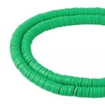 thumbnail image 6 of U8MO 17.7" Handmade Polymer Clay Beads Disc Heishi Beads Loose Spacer Crafting 6x1mm-Lime, 6 of 8