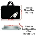 thumbnail image 4 of LSS 10.2 inch Laptop Sleeve Bag Carrying Case with Handle for 8" 8.9" 9" 10" 10.2" Apple MacBook, Acer, Dell, Hp, Sony, Lady in Hood, 4 of 4