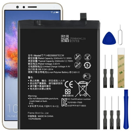 Replacement Battery HB356687ECW For Huawei P30 Lite MAR-LX1A MAR-LX3A Tool