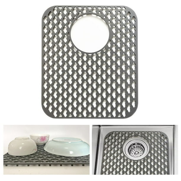 Sink Protectors for Kitchen Sink,13.58"x 11.6" Sink Mats,Silicone