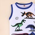 thumbnail image 6 of UAYOTSE Toddler Baby Boy Summer Clothes Letter Print Sleeveless Short Sleeve Shirt Tops and Shorts Set Summer Outfit 2Pcs,Sizes 5-6 Years, 6 of 6