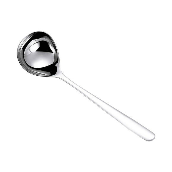 Colorful Kitchen Big Spoon, Usavan Stainless Steel Multi-Purpose Soup Spoon, Mirror Polished Titanium Plated Large-Headed Spoon for Cooking Serving