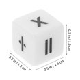 thumbnail image 2 of MasteelfCA 12pcs Acrylic Games Dices Match Learning Aid Classroom Dices Accessories, 2 of 7