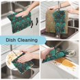 thumbnail image 2 of Yayeee 6 Pack Kitchen Dish Cloths Set for Washing Soft Drying Absorbent Microfiber Towels, Green Art Abstract Pattern, 2 of 9
