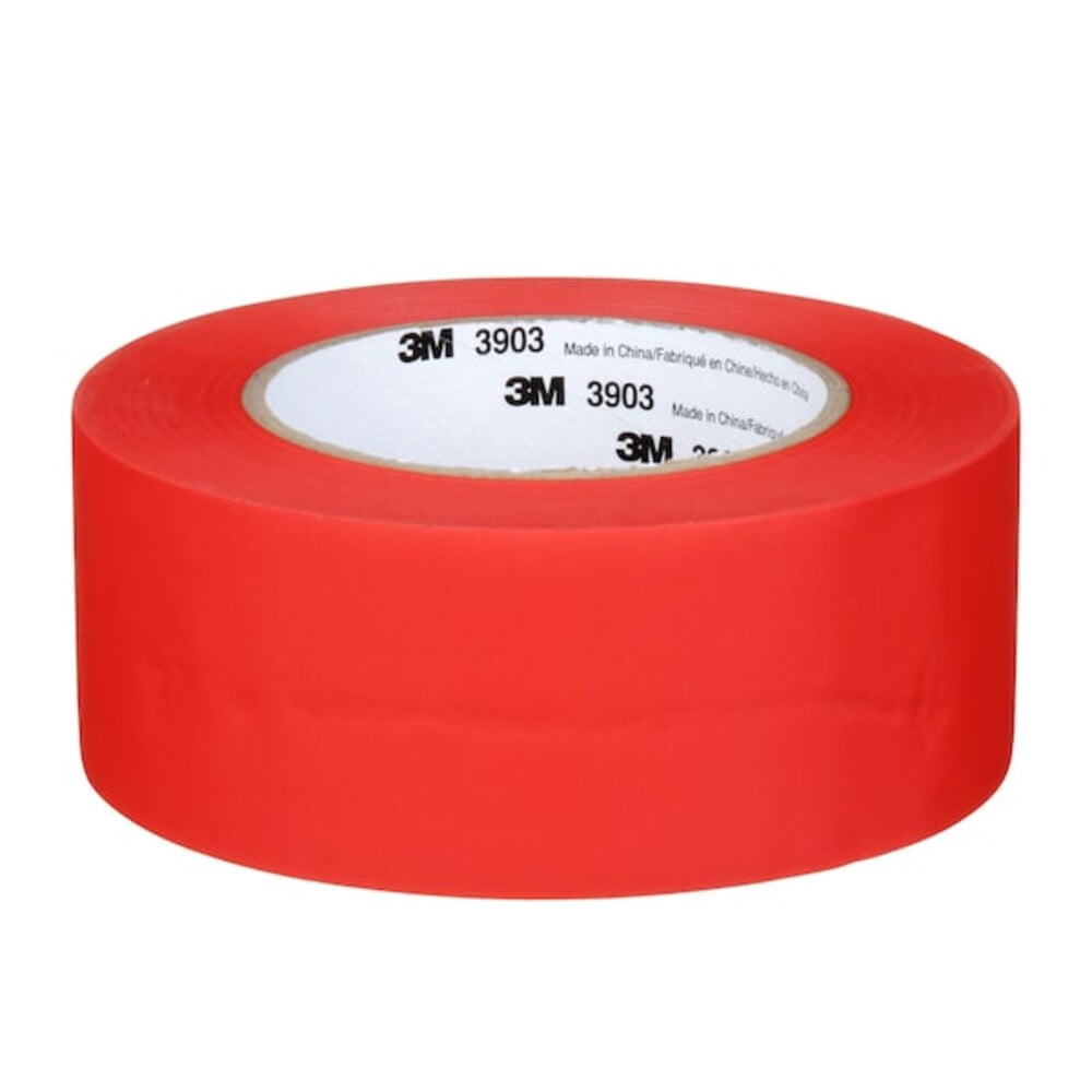 3M Vinyl Duct Tape 3903 Red, 2 in x 50 yd 6.5 mil, 24 per case Individually Wrapped